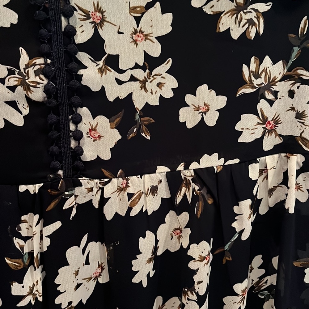 NWOT medium A line dress in deep navy - Picture 7 of 15